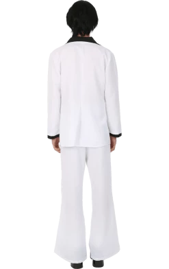 Orion Costumes Adult 1970s White Suit Costume