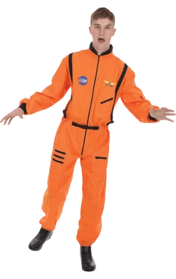 Orion Costumes American / USA Mens Orange Astronaut Costume