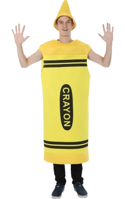 Orion Costumes Crayons Adult Yellow Crayon Costume