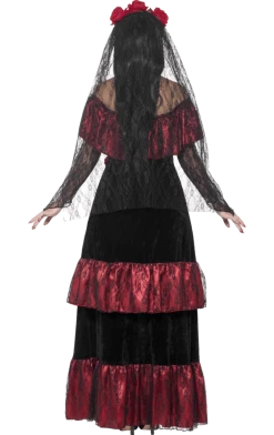 Smiffys Mexican Day Of The Dead Beauty Costume 5 Smiffys Mexican Day Of The Dead Beauty Costume