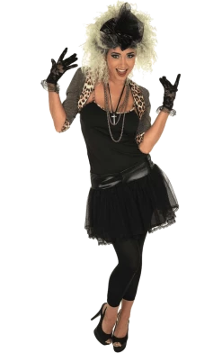 Fun Shack Adult Womens 80s Pop Star Costume Music & Pop/Rock Stars