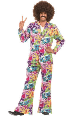 Fun Shack 1960's Adult Mens Psychedelic Suit