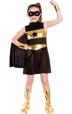 Wicked Costumes Girls Black Superhero Costume Superheroes