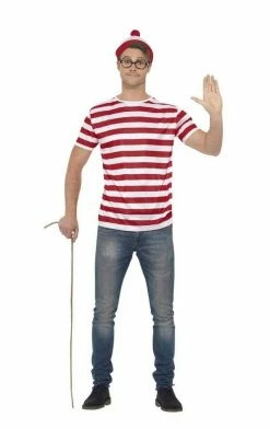 Smiffys Book Characters Adult Wheres Wally Book Kit