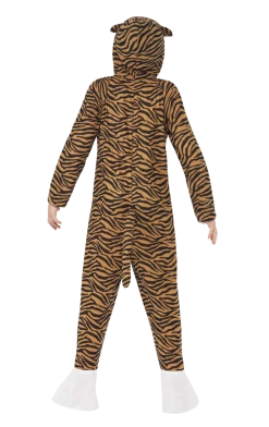 Smiffys Kids Tiger Jumpsuit Costume Animals
