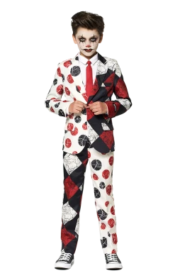 Suitmeister Circus Kids Halloween Vintage Clown Costume