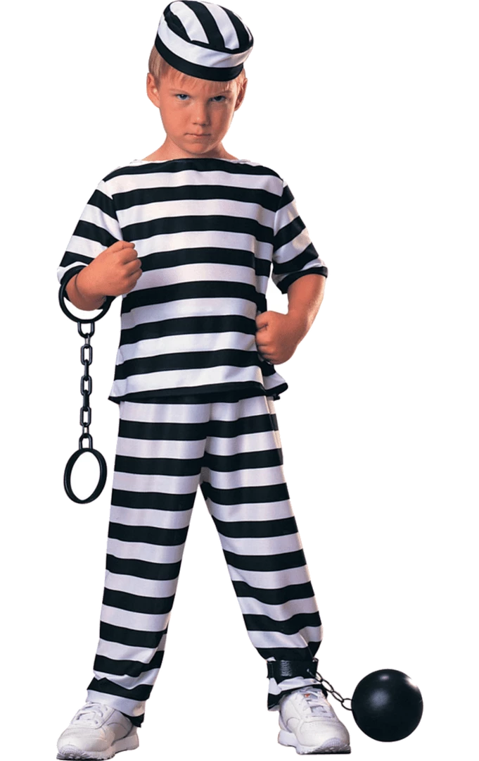 Rubies Kids Prisoner Costume 1 Rubies Kids Prisoner Costume