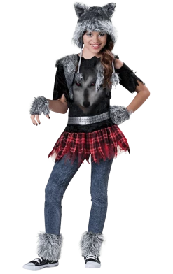 InCharacter Costumes Kids Miss Werewolf Costume