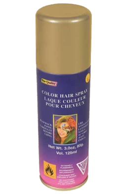 Rubies Gold Hairspray Accessory Carnival