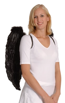 Boland Black Angel Wings - Large Angels