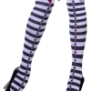 Smiffys Alice In Wonderland Stripy Bow & Glitter Stockings