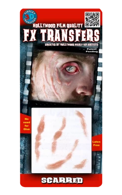 Tinsley Transfers Scarred 3D FX Transfers Halloween