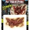 Tinsley Transfers Zombie Torn Throat FX Transfer Halloween