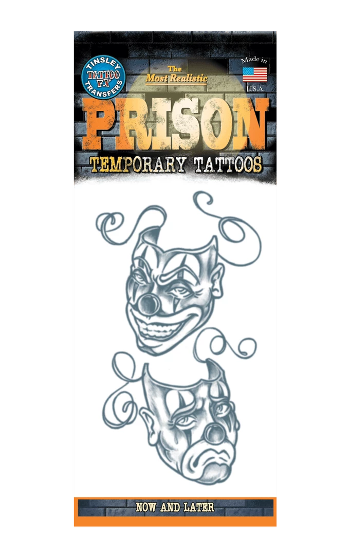 Tinsley Transfers Facepieces Prison Tattoo Accessory 1 Tinsley Transfers Facepieces Prison Tattoo Accessory