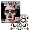 Tinsley Transfers Day Of The Dead Face Tattoo