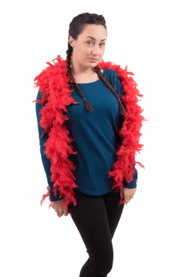 Bristol Novelty Feather Boa Red All Decades /Era Costumes