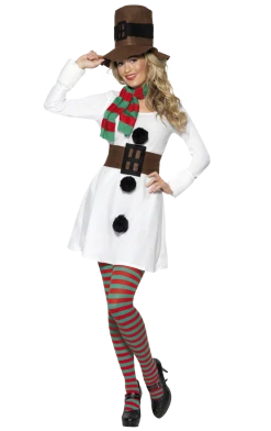 Smiffys Christmas Miss Snowman Costume