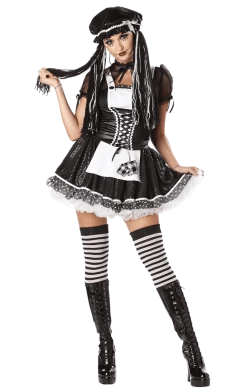 California Costumes Dolls Womens Dreadful Gothic Doll Costume