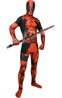 Body Republic Adult Deadpool Morphsuit Costume Book Characters