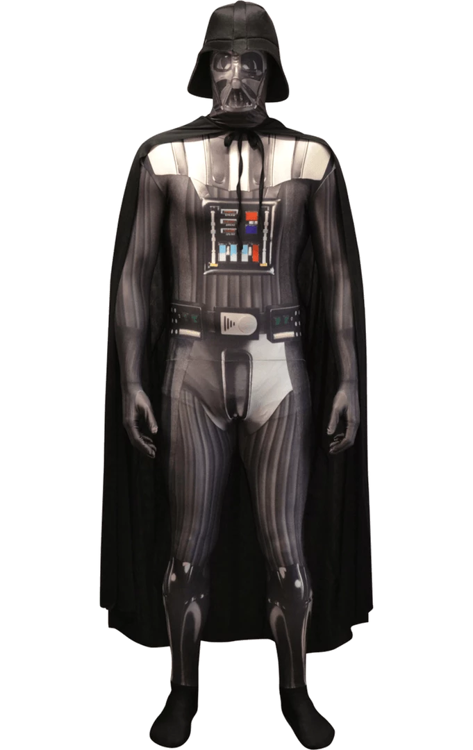 Body Republic Book Characters Adult Darth Vader Zappar Morphsuit Outfit 1 Body Republic Book Characters Adult Darth Vader Zappar Morphsuit Outfit