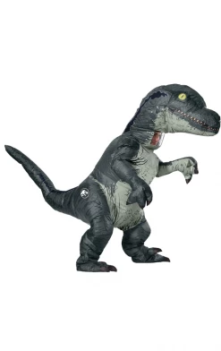 Rubies Adult Blue The Inflatable Raptor Dinosaur Costume Animals