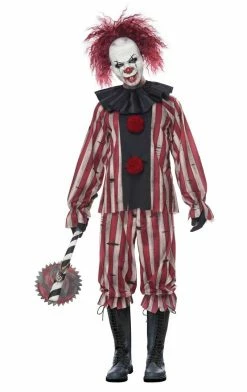 California Costumes Mens Plus Size Nightmare Clown Costume