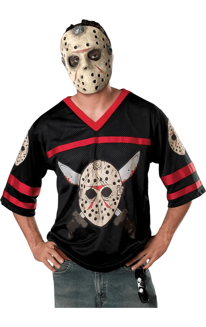 Rubies Jason Hockey Top & Facepiece Costume Cosplay & Comic Con 1 Rubies Jason Hockey Top & Facepiece Costume Cosplay & Comic Con