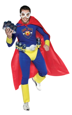 Rasta Imposta Mens Beer Man Superhero Costume Novelty