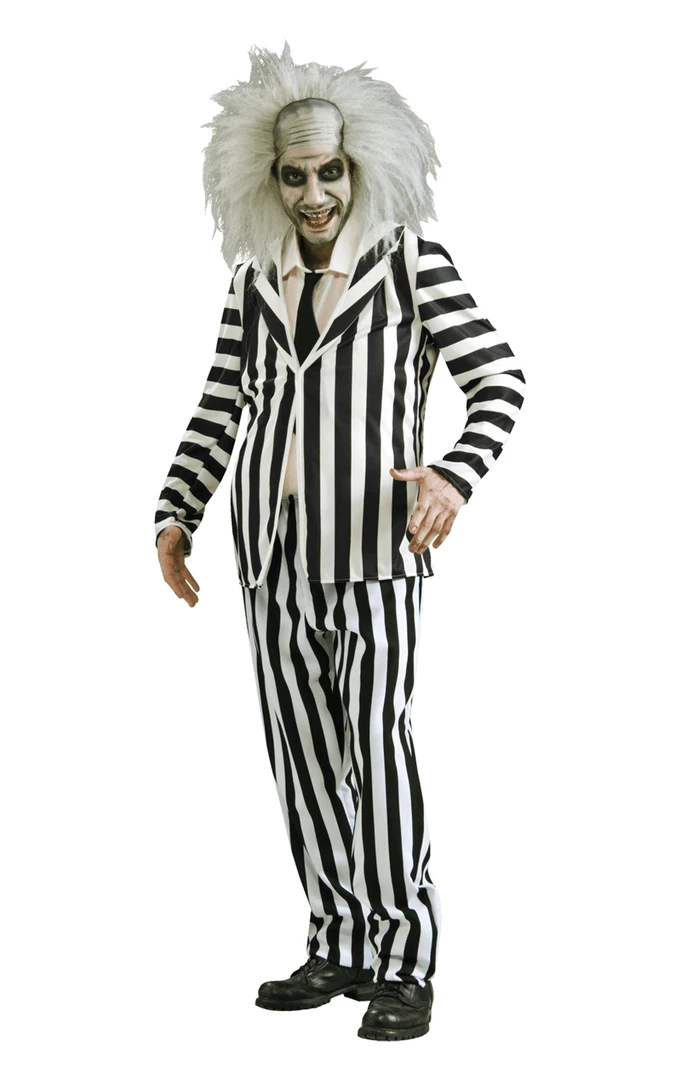 Rubies Mens Tim Burton Beetlejuice Costume 1 Rubies Mens Tim Burton Beetlejuice Costume