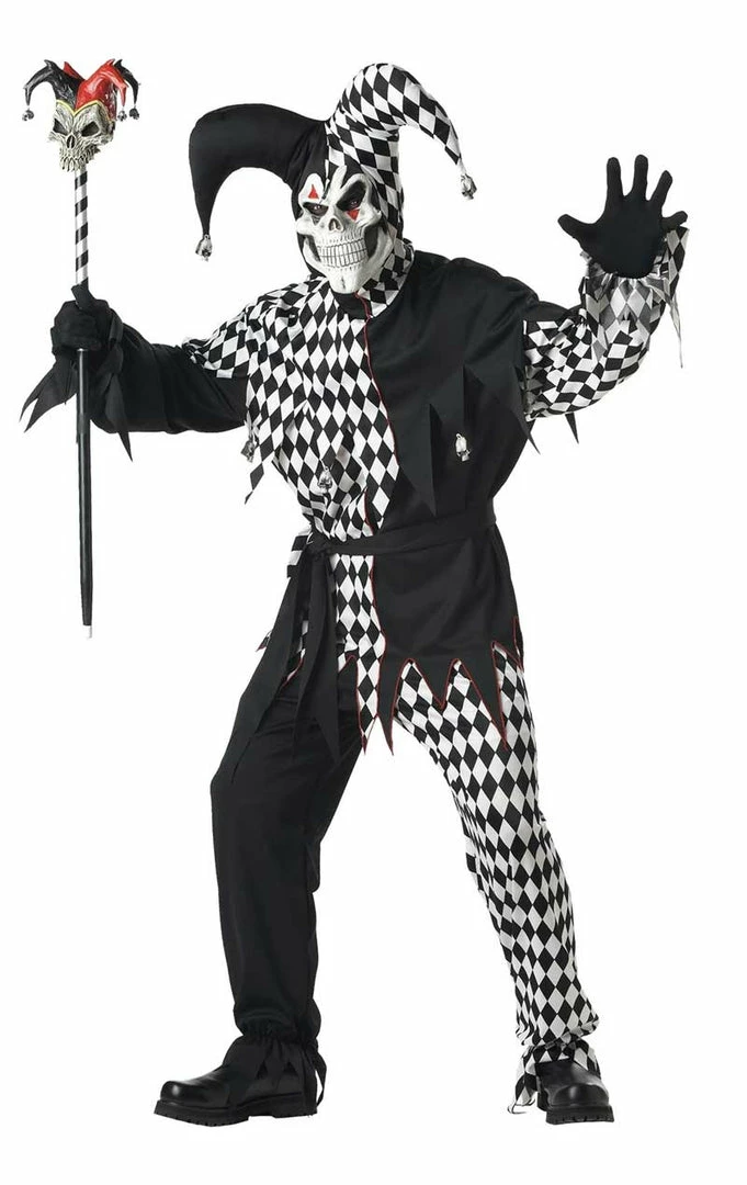 California Costumes Skull Jester Plus Size Costume 1 California Costumes Skull Jester Plus Size Costume