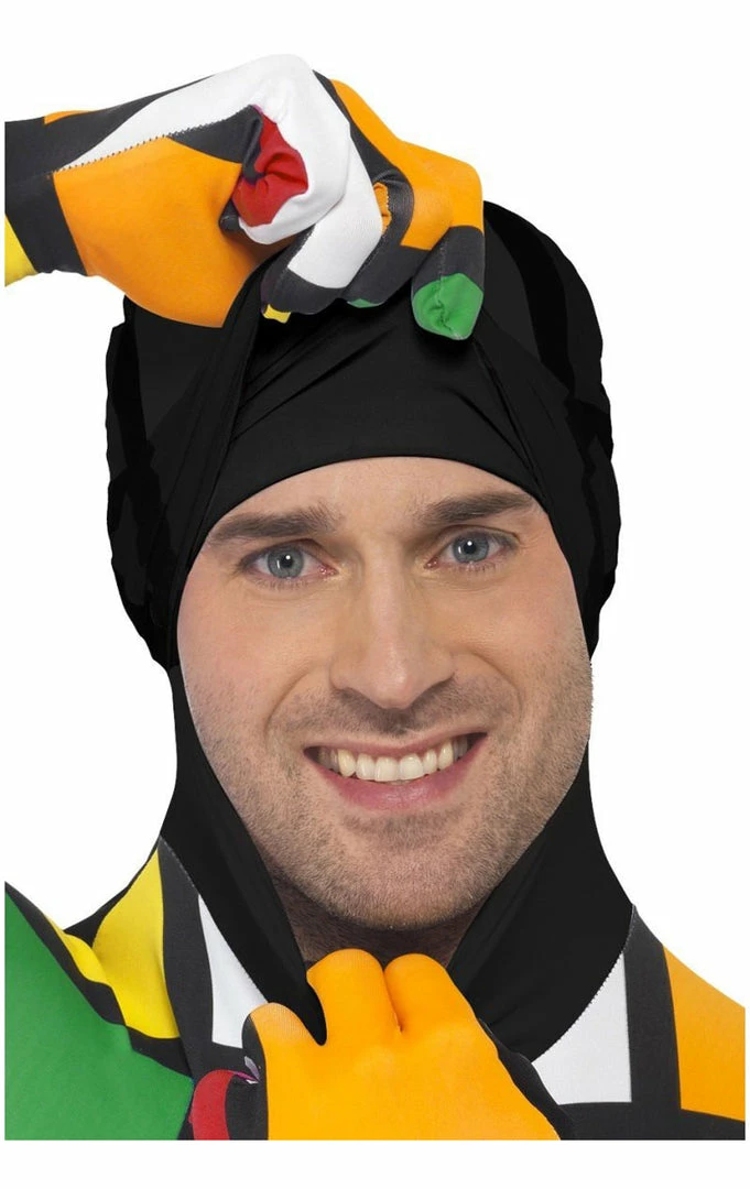 Smiffys Rubiks Cube Second Skin Costume 1980's 4 Smiffys Rubiks Cube Second Skin Costume 1980's