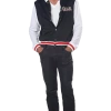 California Costumes Mens Letterman Jacket Zombie Costume