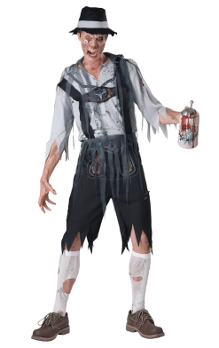 InCharacter Costumes Halloween Mens Oktoberfeast Zombie Costume