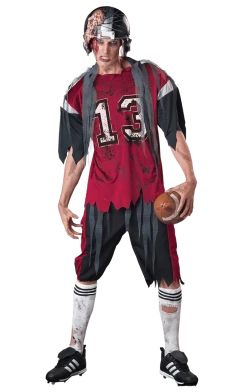 InCharacter Costumes Mens American Football Zombie Costume