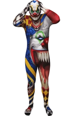 Body Republic Monster Clown Morphsuit Costume Circus