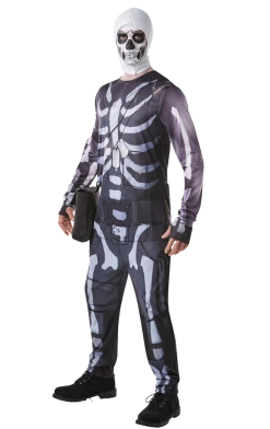 Rubies Adult Fortnite Deluxe Skull Trooper Costume Cosplay & Comic Con