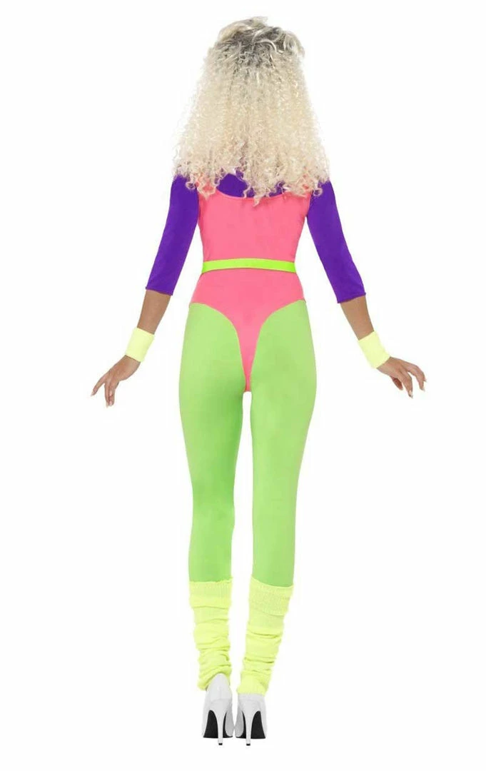 Smiffys Womens 80s Work Out Costume Novelty 3 Smiffys Womens 80s Work Out Costume Novelty