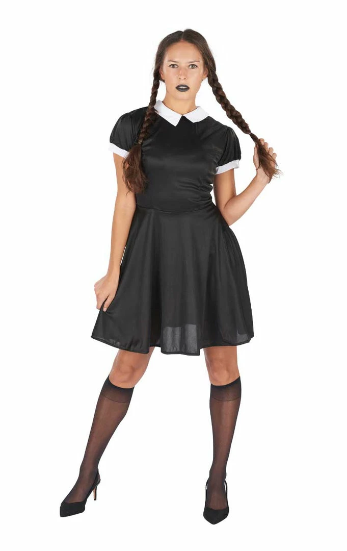 Orion Costumes Womens 90s Wednesday Addams Costume Cartoons 1 Orion Costumes Womens 90s Wednesday Addams Costume Cartoons
