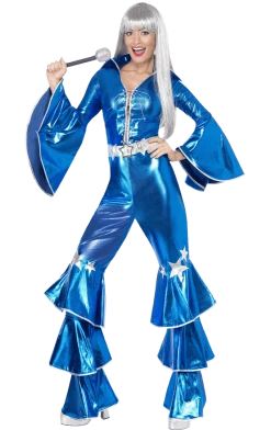 Smiffys Blue Dancing Queen Costume Music & Pop/Rock Stars 5 Smiffys Blue Dancing Queen Costume Music & Pop/Rock Stars