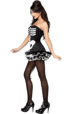 Smiffys Halloween Skeleton Bones Tutu Costume