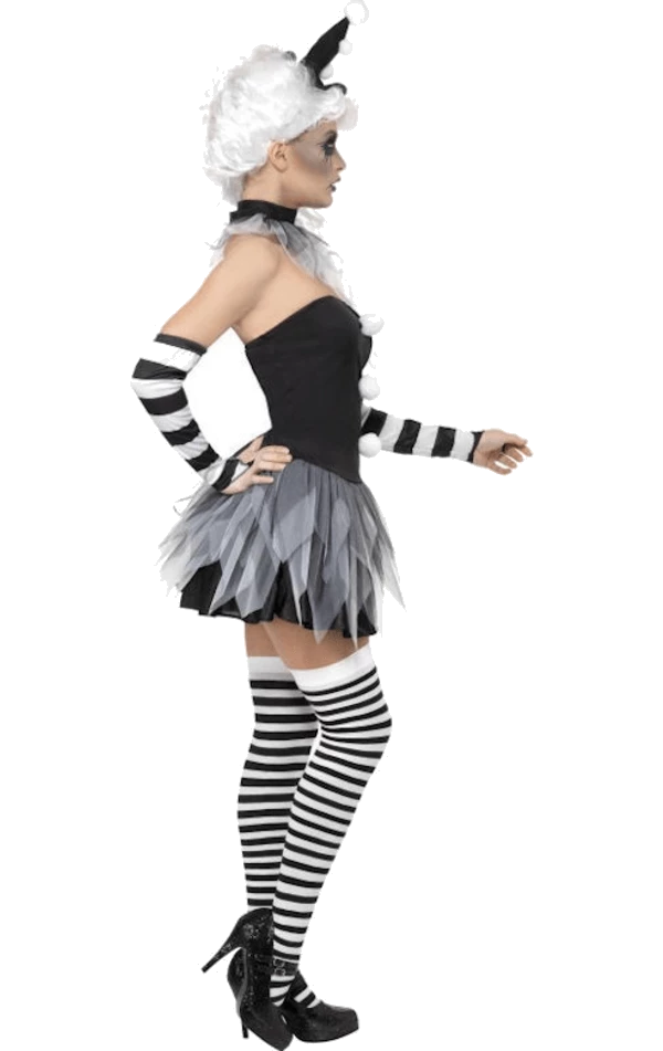 Smiffys Pierrot Clown Costume Circus 2 Smiffys Pierrot Clown Costume Circus
