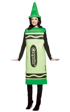 Rasta Imposta Womens Green Crayola Crayon Costume Crayons