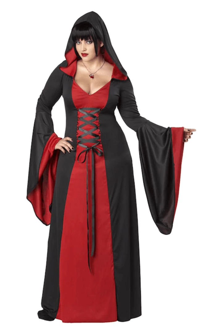 California Costumes Hooded Red Robe Plus Costume 1 California Costumes Hooded Red Robe Plus Costume