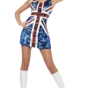 Smiffys Around The World Womens Sequin Union Jack Costume