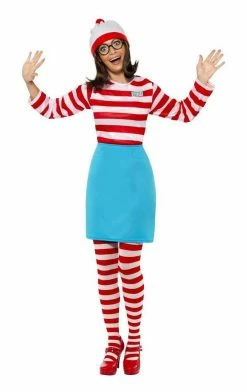 Smiffys Book Characters Womens Where's Wally Wenda Costume
