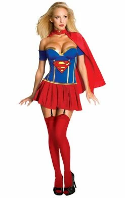 Rubies Womens Luxury Supergirl Costume Book Characters