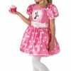 Rubies Minnie Mouse & Mickey Mouse Child Deluxe Minnie Pink Cupcake Dress