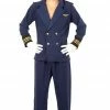 RG Costumes & Accessories Mens Flight Captain Pilot Costume Pilots & Cabin Crew