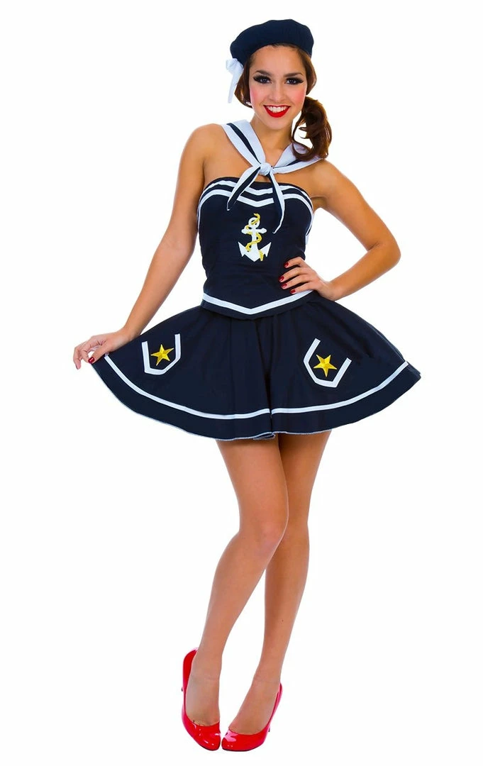 Roma Womens Flirty Blue Sailor Costume American / USA 1 Roma Womens Flirty Blue Sailor Costume American / USA