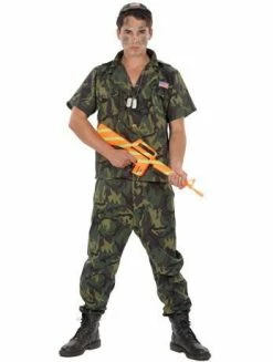 Generic Mens Camoflauge Soldier Costume